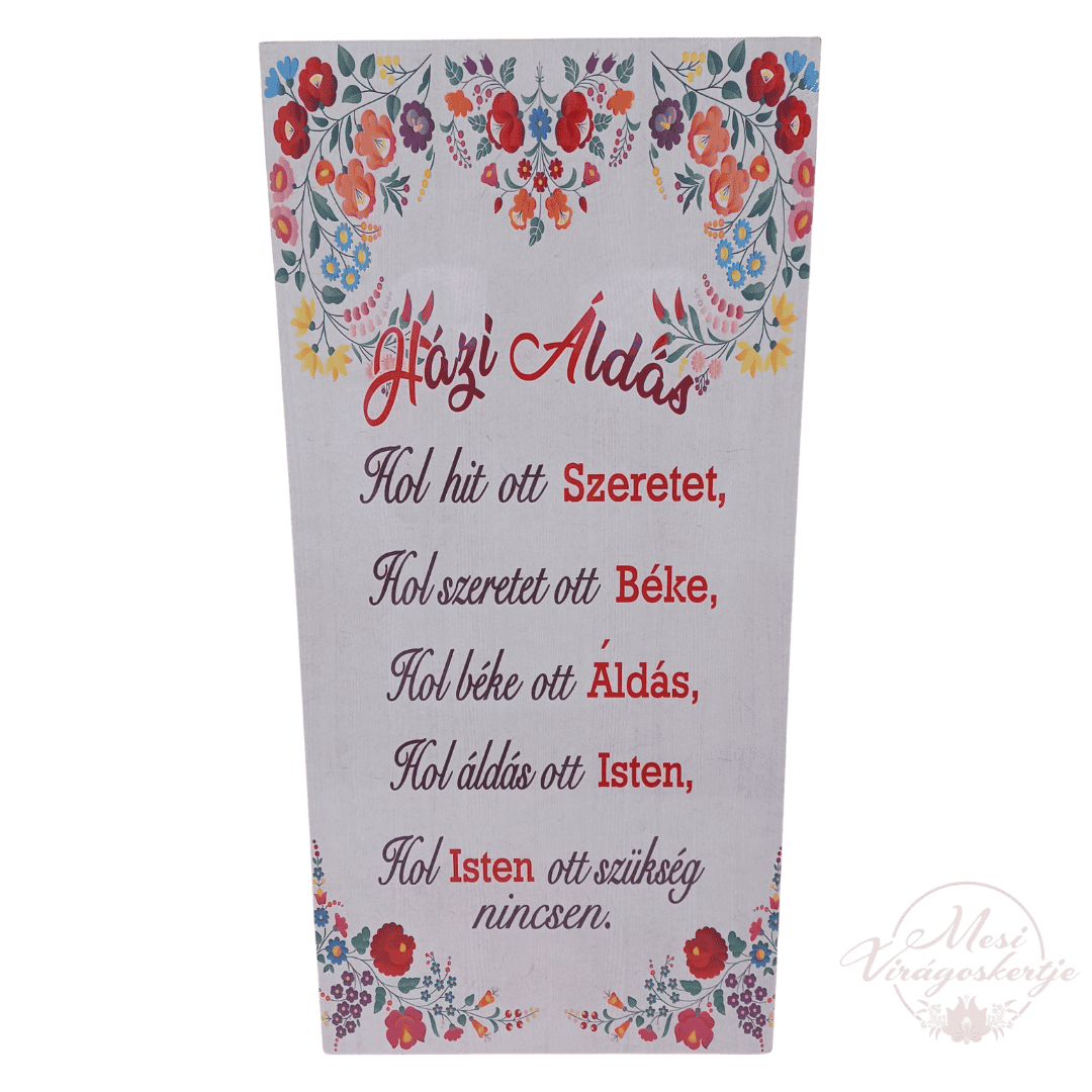 Kalocsai mintás Házi Áldás
