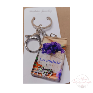 Kulcstartó - levendulás