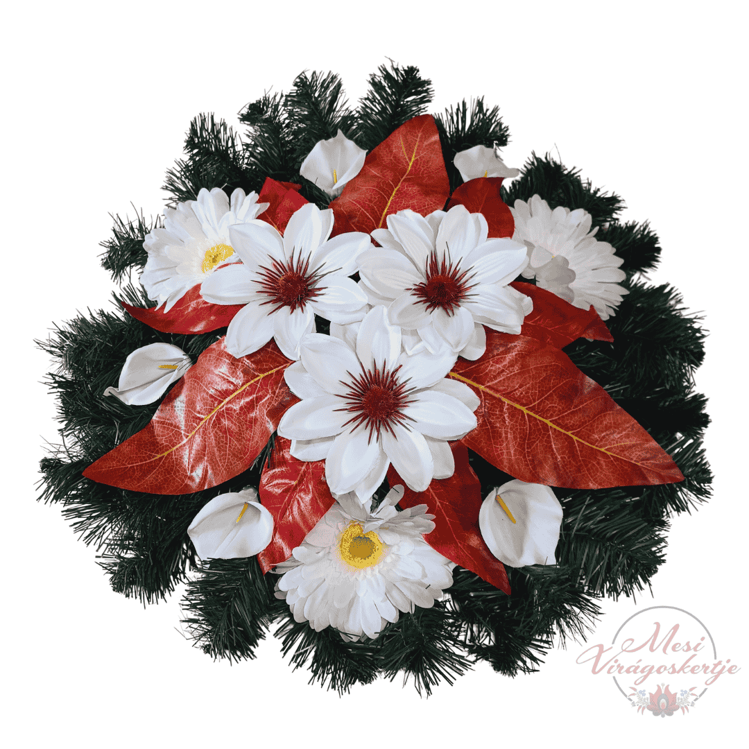 Többféle 50 cm-es műkoszorú