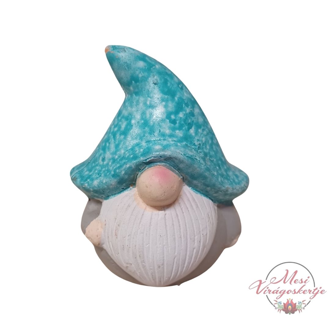 Mini manó dekoráció hegyes sapkával, többféle színben