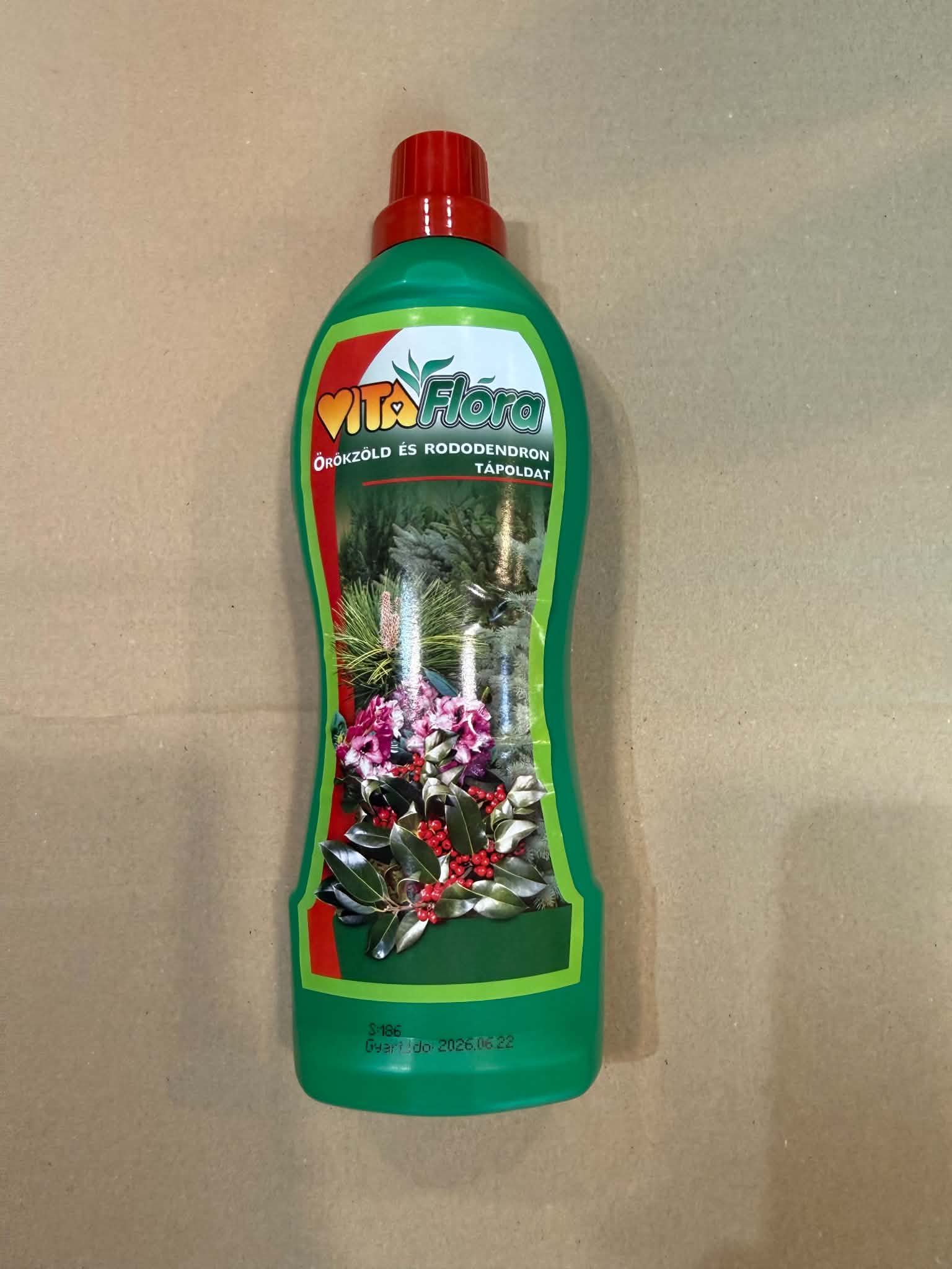 Vitaflóra Örökzöld és Rododendron tápoldat 1000 ml – növénytáp örökzöldekhez és rododendronokhoz